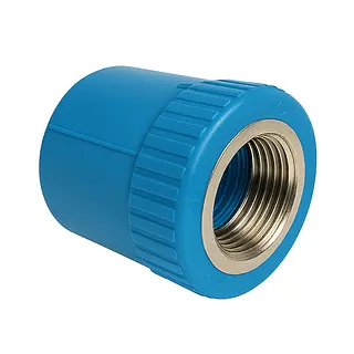 Hembra Polipropileno Inserto Metálico Reducida - Resistente