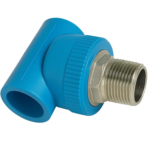 Tee Polipropileno Inserto Metálico Macho - Conector Tuberías