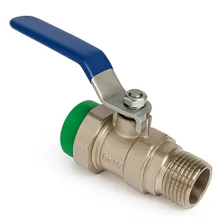 Válvula Bola Con Adaptador Rosca Macho Polipropileno Fusión/