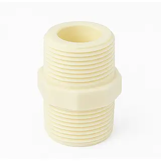 Niple Barril Polipropileno Blanco Roscado