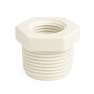 Buje Polipropileno Blanco Roscado