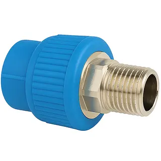 Macho Polipropileno Inserto Metálico- Conexión Firme